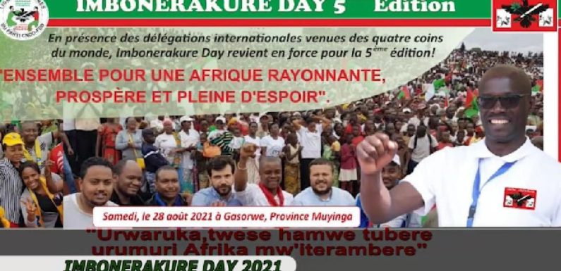 BURUNDI : Journée – IMBONERAKURE DAY – 2021 à GASORWE, le 28-08-2021 / MUYINGA