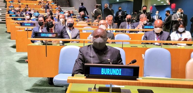 BURUNDI : Le Chef d’Etat à la 76ème session de l’Assemblée Générale de l’ONU