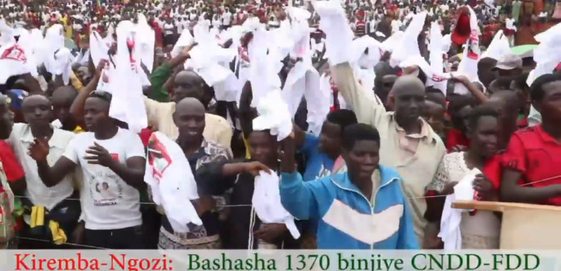 Burundi : 1 370 nouveaux CNDD-FDD, majoritairement des ex-CNL à Kiremba / Ngozi