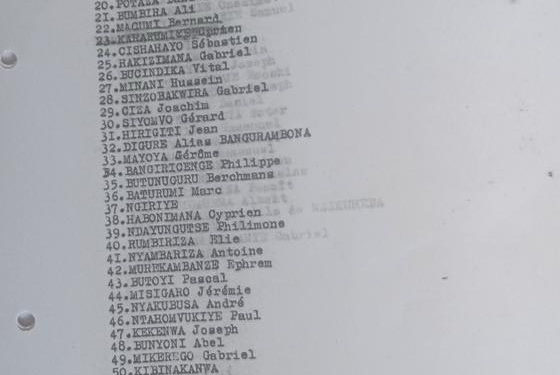 GENOCIDE CONTRE LES BAHUTU DU BURUNDI DE 1972 : Des listes de citoyens à assassiner / GITEGA