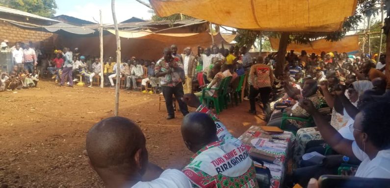 BURUNDI : Des nouveaux au CNDD-FDD collinaire RUKANA2 à RUGOMBO / CIBITOKE