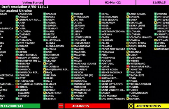 BuRuNDi : Vote d’abstention au vote à l’ONU contre la Russie