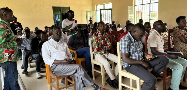 Burundi : Réunion stratégique du  CNDD-FDD Mabayi à Cibitoke