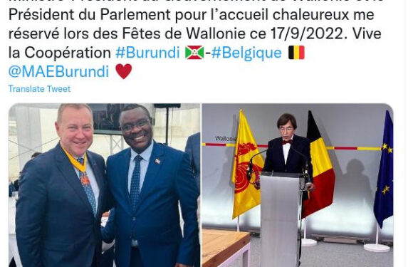 Burundi / Belgique : Amb. Ntahiraja Thérence aux fêtes de Wallonie 2022