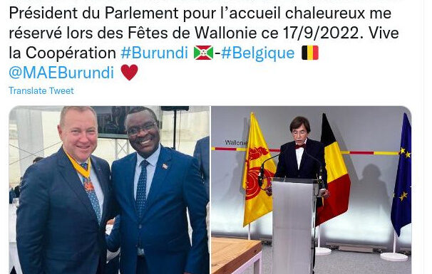 Burundi / Belgique : Amb. Ntahiraja Thérence aux fêtes de Wallonie 2022