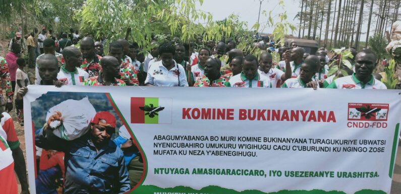 Burundi : Marche de quelques milliers de Bagumyabanga à Cibitoke pour la bonne gouvernance