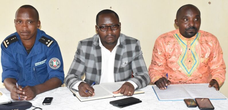 Burundi : Réunion de sécurité en commune Kigamba à Cankuzo / Buhumuza