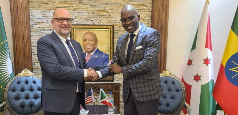 Burundi : Ambassadeur Nyamitwe Willy rencontre le Chargé d’Affaires américain à l’UA