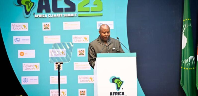 Burundi : Président Ndayishimiye au Sommet Africain sur le Climat ACS23 au Kenya
