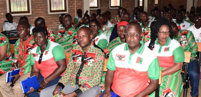 Burundi : le CNDD-FDD de Cankuzo réfléchit à sa politique socio-économique