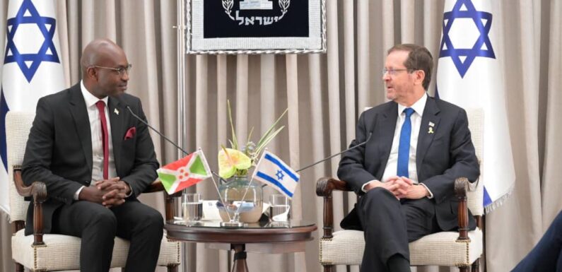 Burundi / Israel : L’ambassadeur Nyamitwe présente ses lettres de créance.