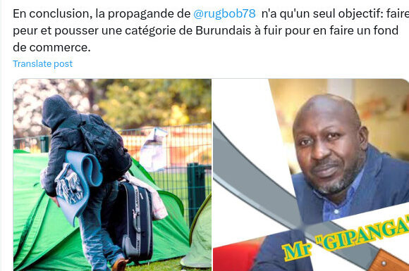 Burundi / Diaspora – Belgique: Bob Rugurika, ex-journaliste RPA, répand une rumeur sur des machettes.
