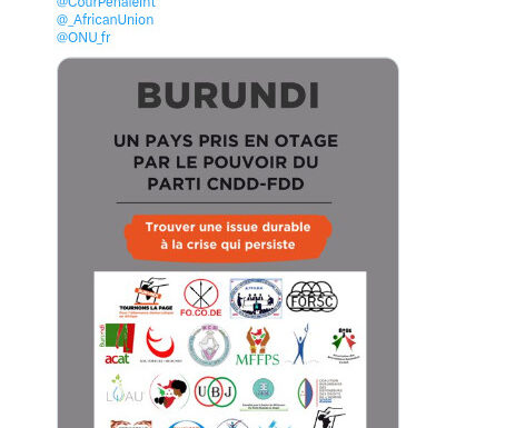 Burundi / GUAN : Les organisations “SOROS” commémorent la Révolution de couleur de 2015.