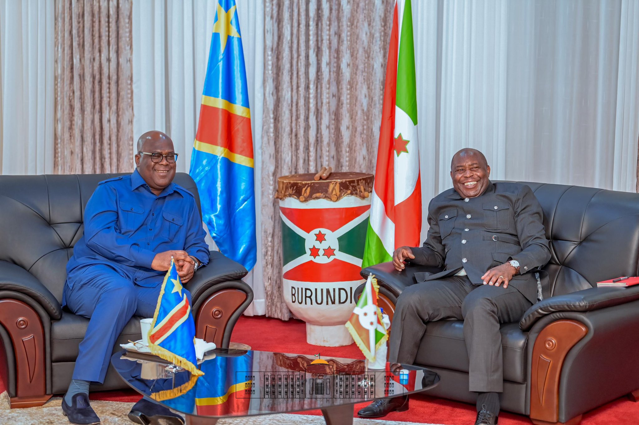 Burundi / RDC : Tshisekedi et Ndayishimiye discutent géopolitique et sécurité régionale.