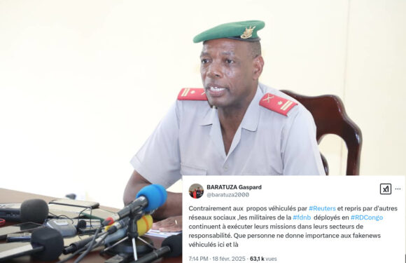 Burundi : Démenti officiel sur le retrait des troupes militaires en RDC.